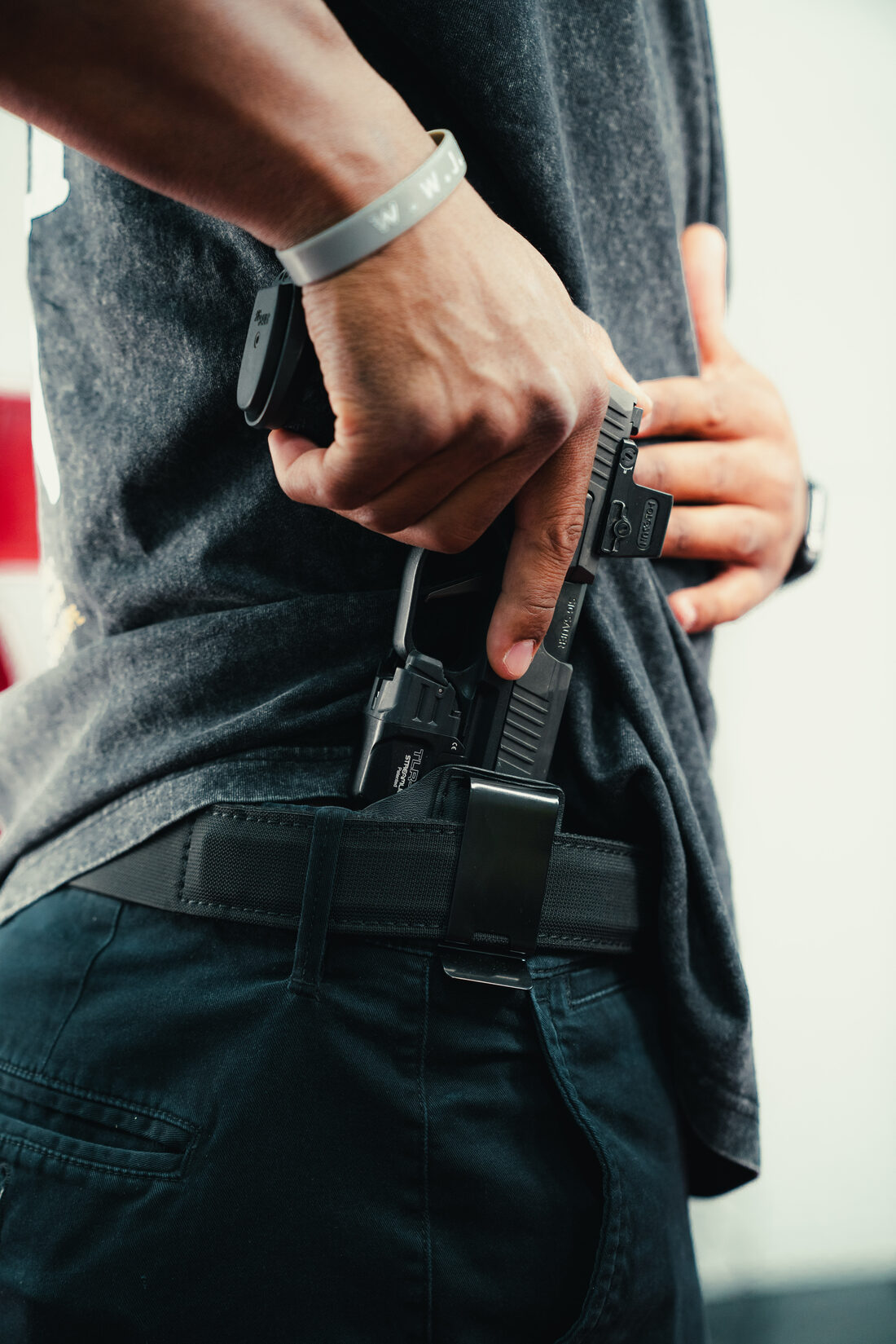 A concealed carry holster product photo