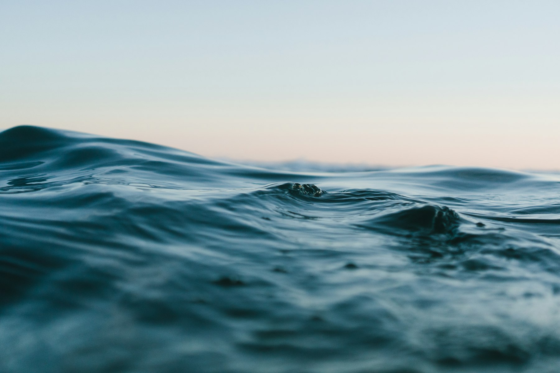 Deep blue water